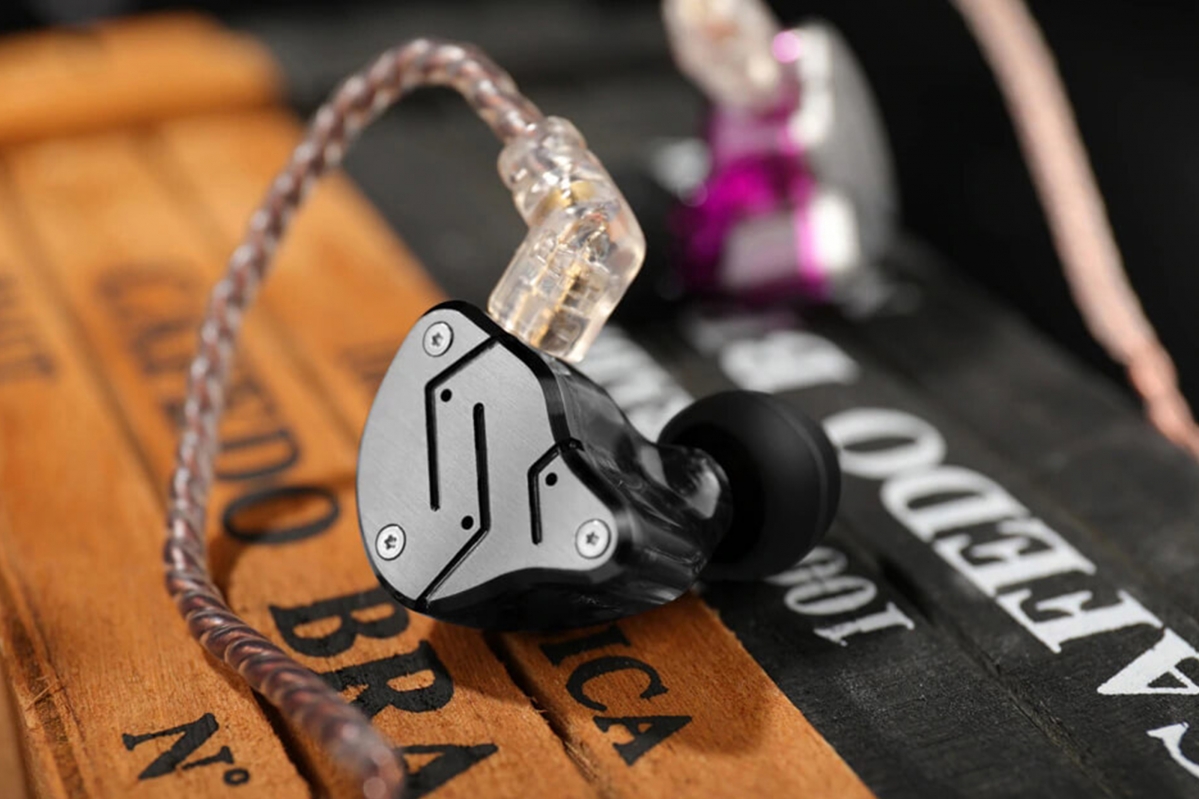 KZ ZSN Sluchátka s mikrofonem (Black)