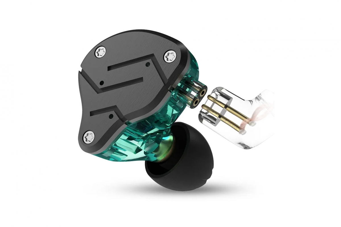 KZ ZSN Sluchátka s mikrofonem (Turqoise)