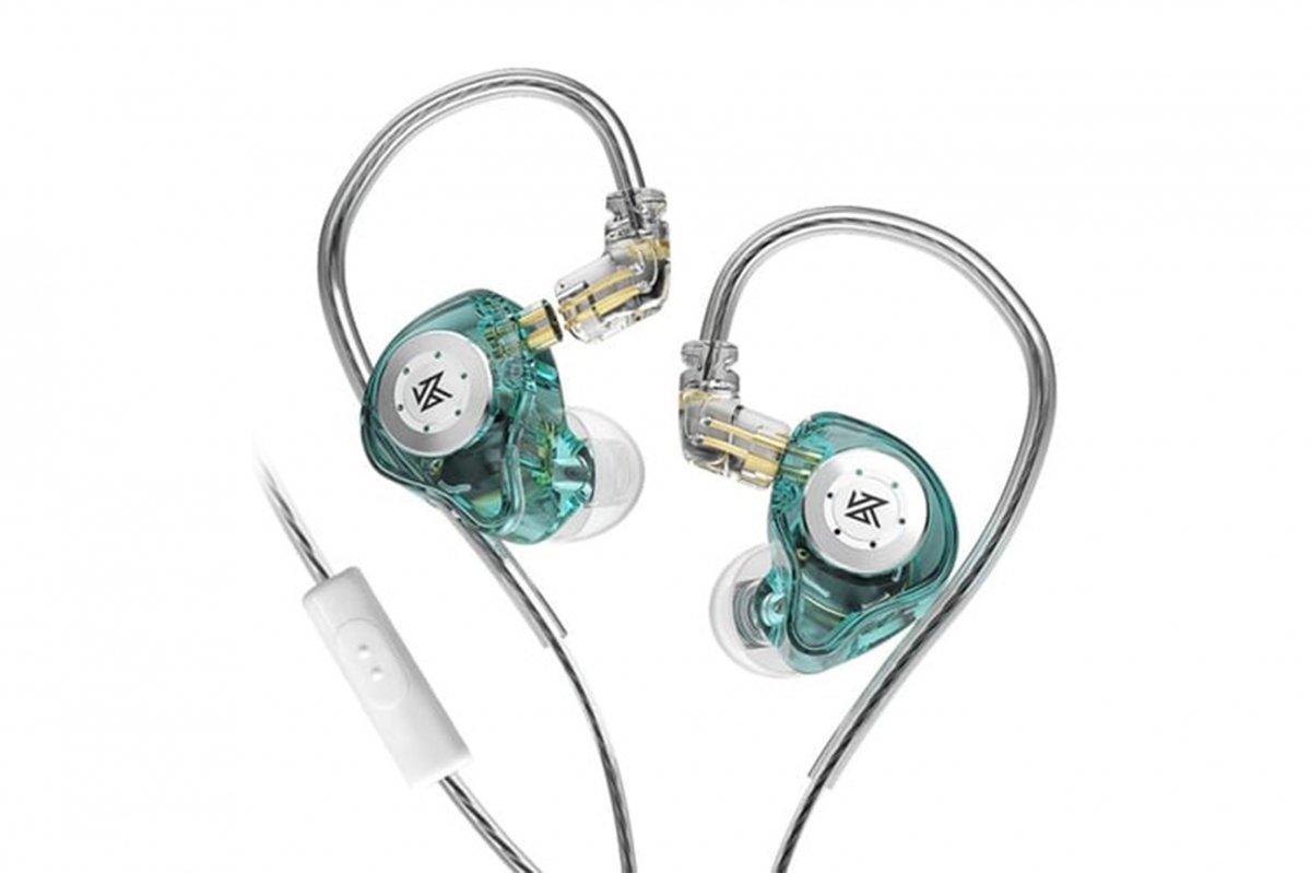 KZ - EDX Pro Sluchátka s mikrofonem (Turquoise)