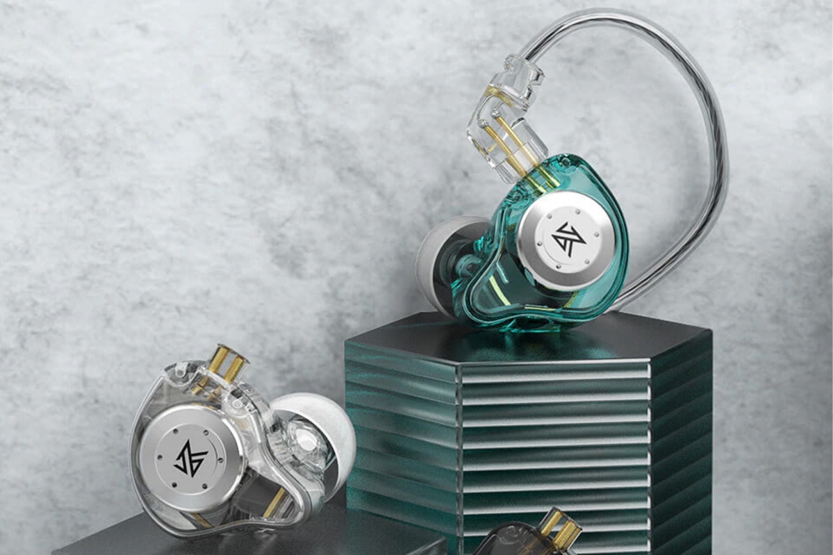 KZ - EDX Pro Sluchátka s mikrofonem (Turquoise)