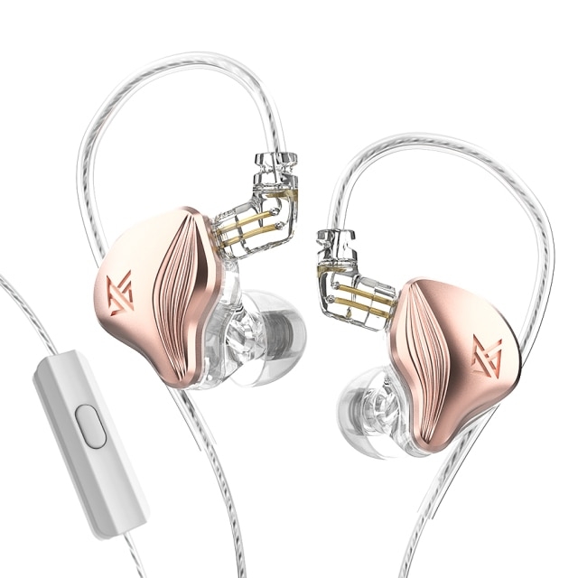 KZ ZEX Sluchátka s mikrofonem (Rose Gold)
