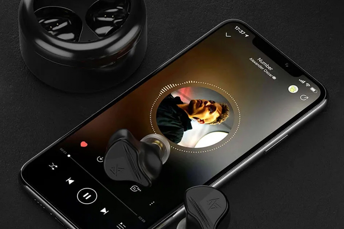 KZ - VXS Pro Bezdrátová sluchátka s mikrofonem (Black)