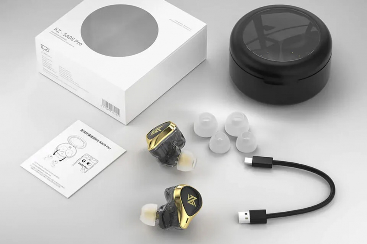 KZ - SA08 Pro Bezdrátová sluchátka s mikrofonem