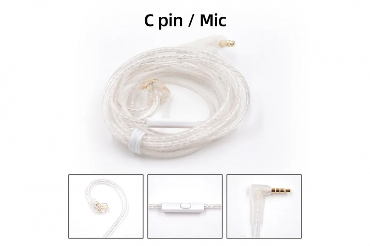 KZ - postříbřený upgrade kabel 2PIN (C-Pin)