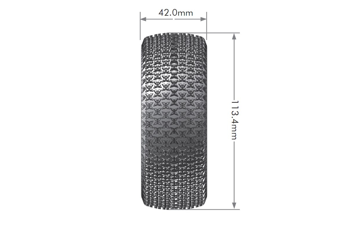 B-MAGLEV SOFT 1/8, bílé disky 17mm hex, 2 ks