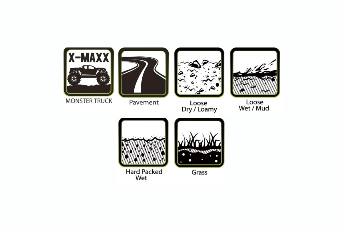 X-CYCLONE SPORT 1/5 24mm hex Black Rims, 2 ks