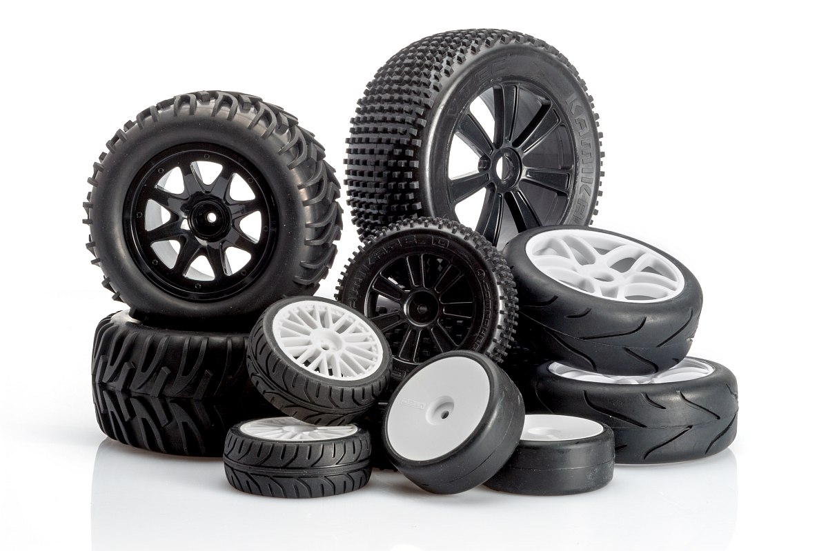 VTEC Kamikaze 10 Nalepené, přední - 1/10 Truggy J-směs, 2 ks.