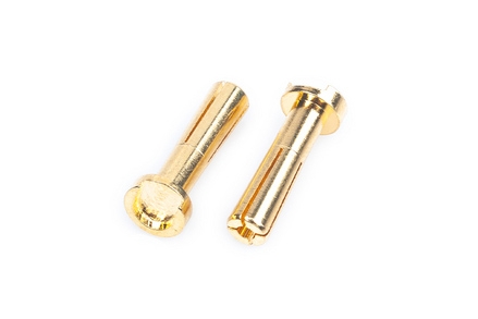 Works Team 4mm/G4 Gold zlaté konektory, délka 18mm, 4 ks