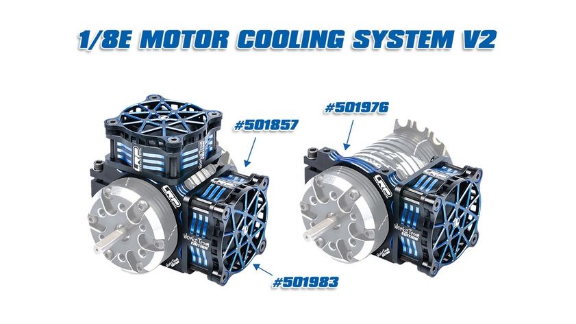 LRP WorksTeam Hliníkový SuperHighRev. ventilátor 40x40x15mm 1-2S s přijímačovým konektorem