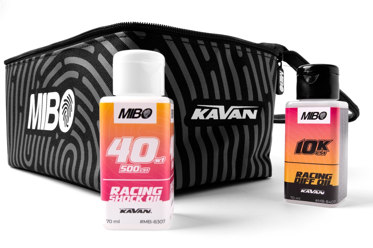 MIBO Racing Sada olejů pro 1/10 Onroad tlumiče/diferenciál vč. tašky