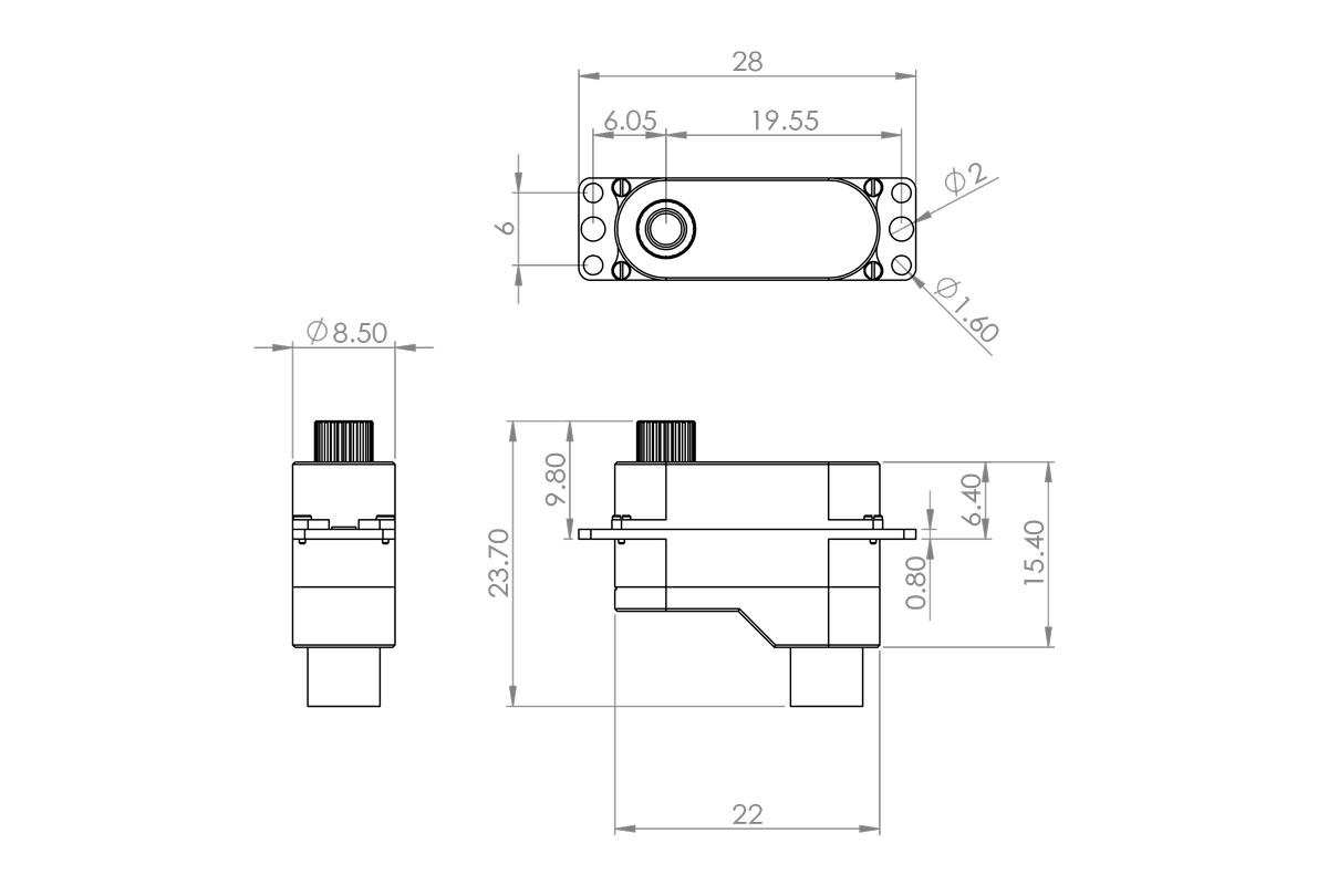 DS65K (0.154s/60°, 2.2kg.cm)