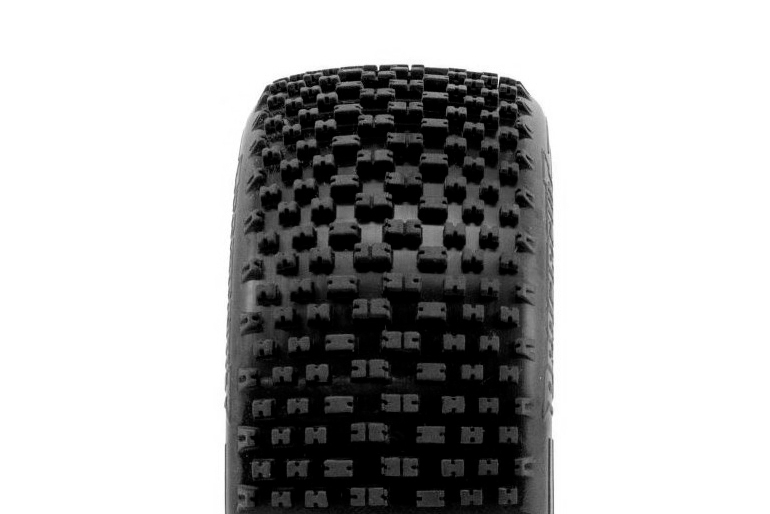 H-BLOCK V2 BUGGY S2 (SOFT) nalepené pneumatiky, bílé disky, 2 ks.