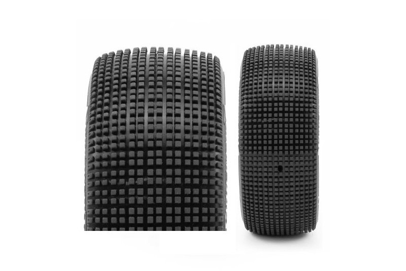 ADDICTIVE V2 BUGGY S1 (SUPER SOFT) nalepené pneumatiky, bílé disky, 2 ks.