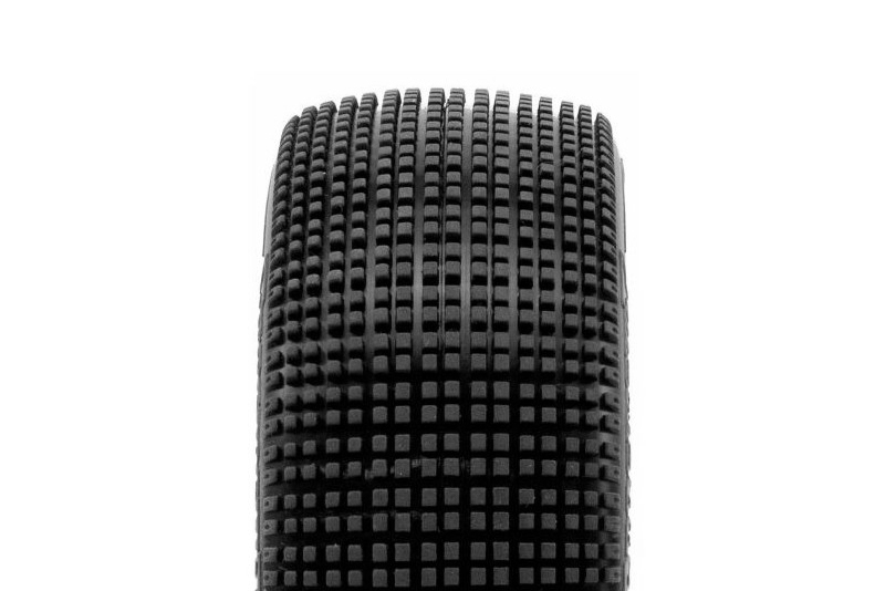 ADDICTIVE V2 BUGGY S1 (SUPER SOFT) nalepené pneumatiky, bílé disky, 2 ks.