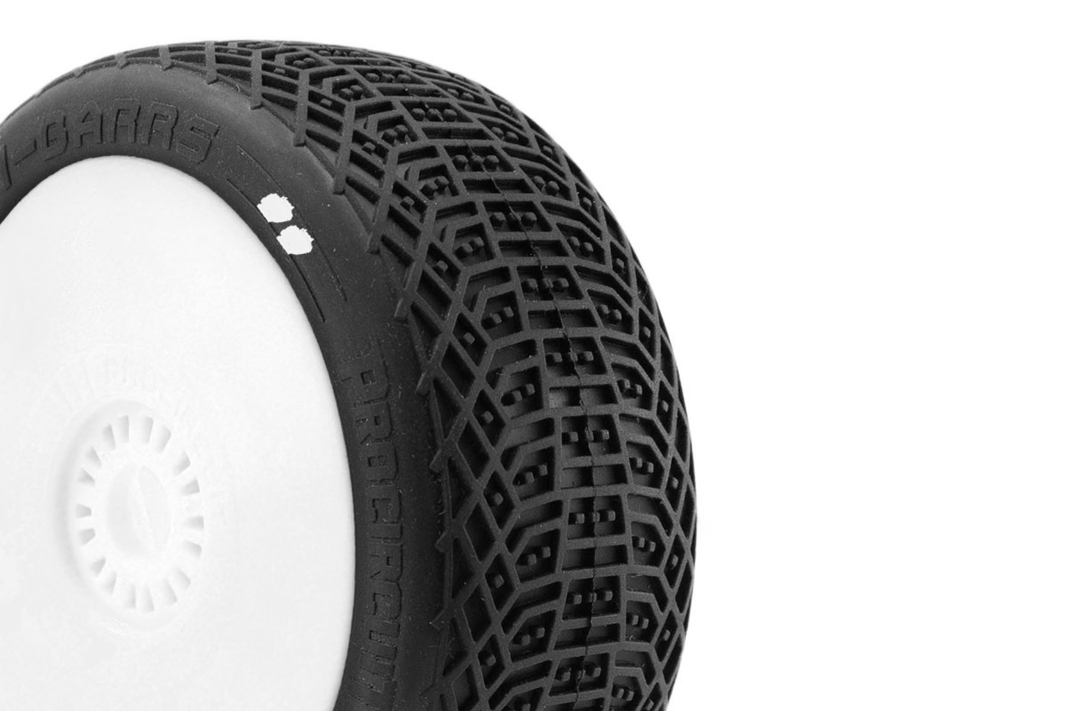 I-BARRS V3 BUGGY S1 (SUPER SOFT) nalepené pneumatiky, bílé disky, 2 ks.