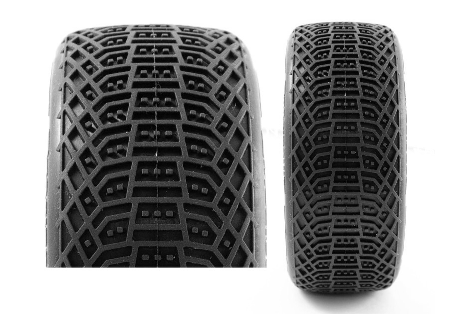 I-BARRS V3 BUGGY S1 (SUPER SOFT) nalepené pneumatiky, bílé disky, 2 ks.