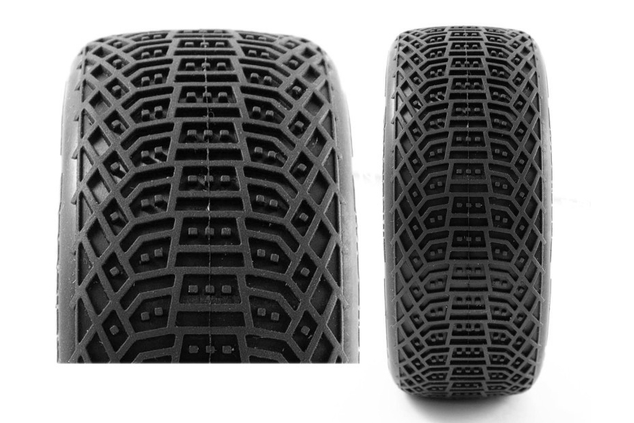 I-BARRS V3 BUGGY S3 (MEDIUM) nalepené pneumatiky, bílé disky, 2 ks.