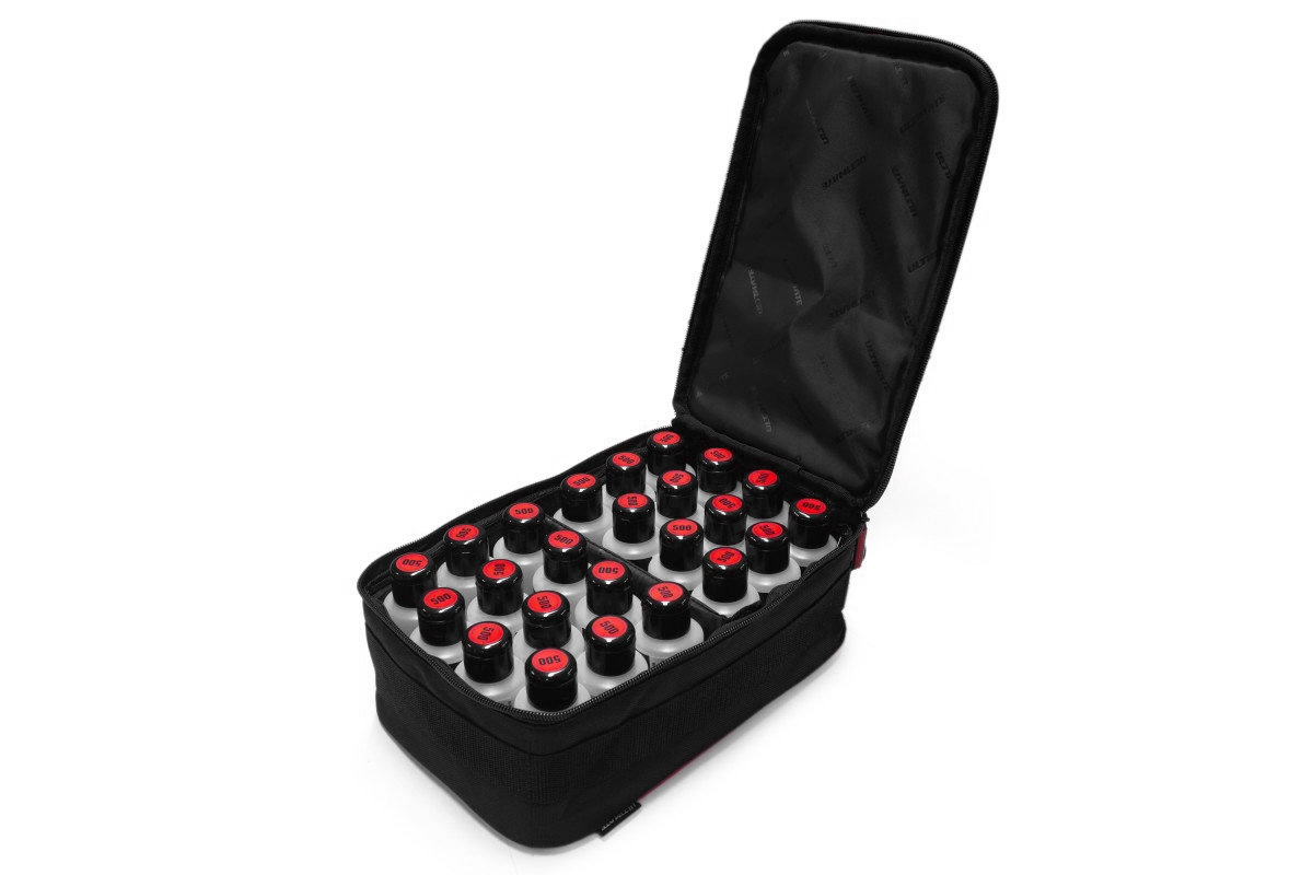 ULTIMATE RACING Taška na oleje s 24 ks 75ml olejů