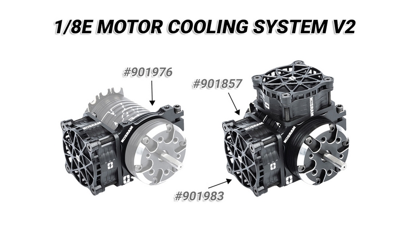 NOSRAM Hliníkový SuperHighRev. ventilátor 40x40x15mm 1-2S s přijímačovým konektorem