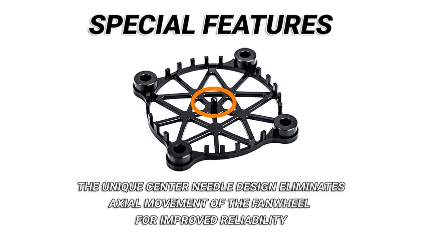 Hliníková ochranná mřížka V2 pro 40mm ventilátor včetně montážního materiálu