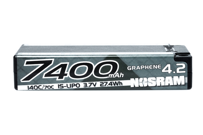 NOSRAM 1/12 Hyper LCG StockSpec GRAPHENE-4.2 7400mAh Hardcase akumulátor - 3.7V - 140C/70C