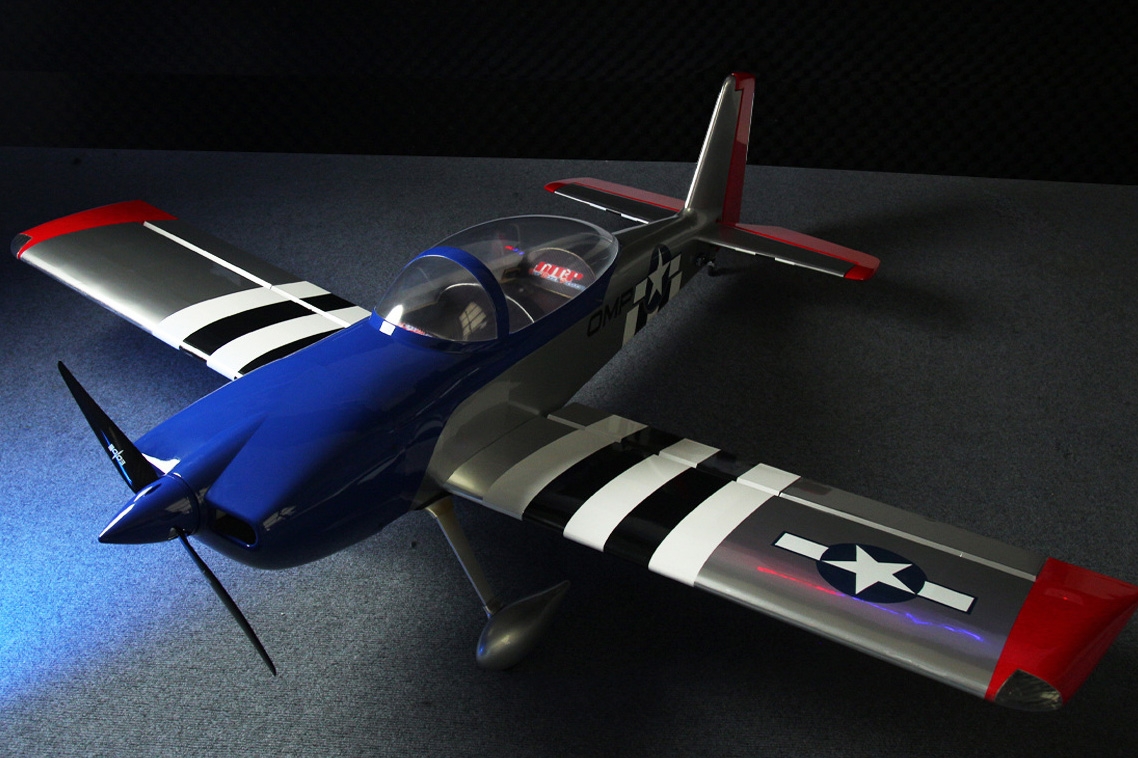 77" RV8 ARF - stříbrno-žlutá 1,95m