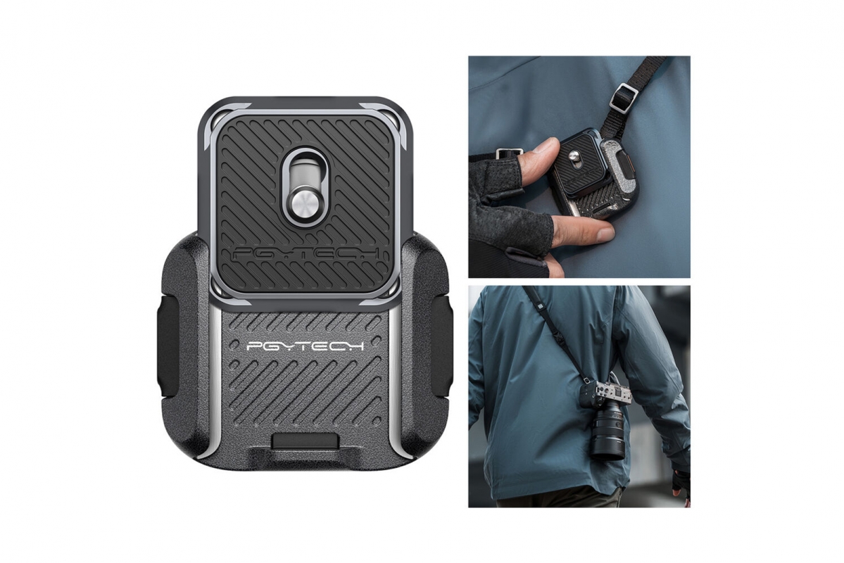 PGYTECH - Rychloupínací svorka a deska na ramenní popruh