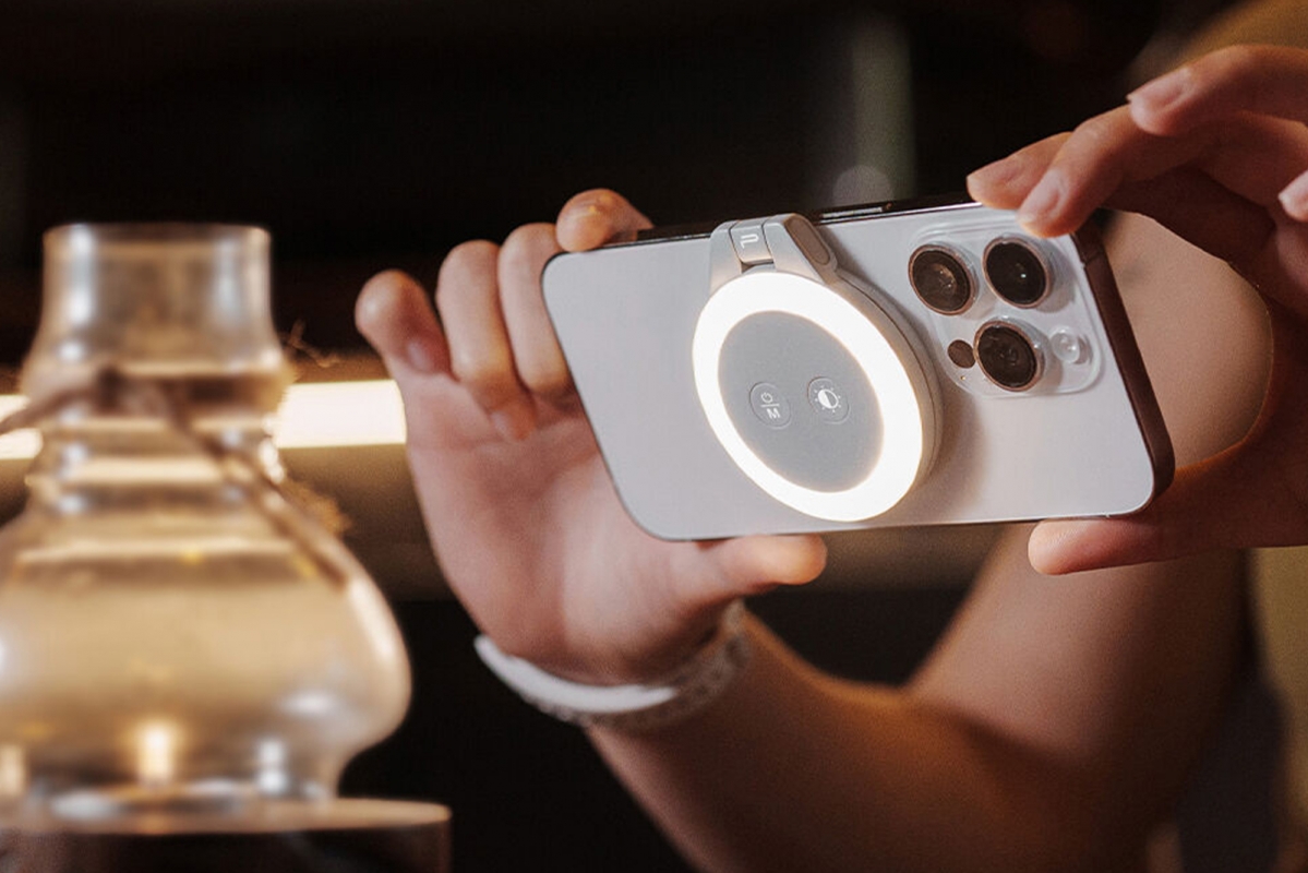 PGYTECH - MagGlow Phone Fill Light (Misty Gray)