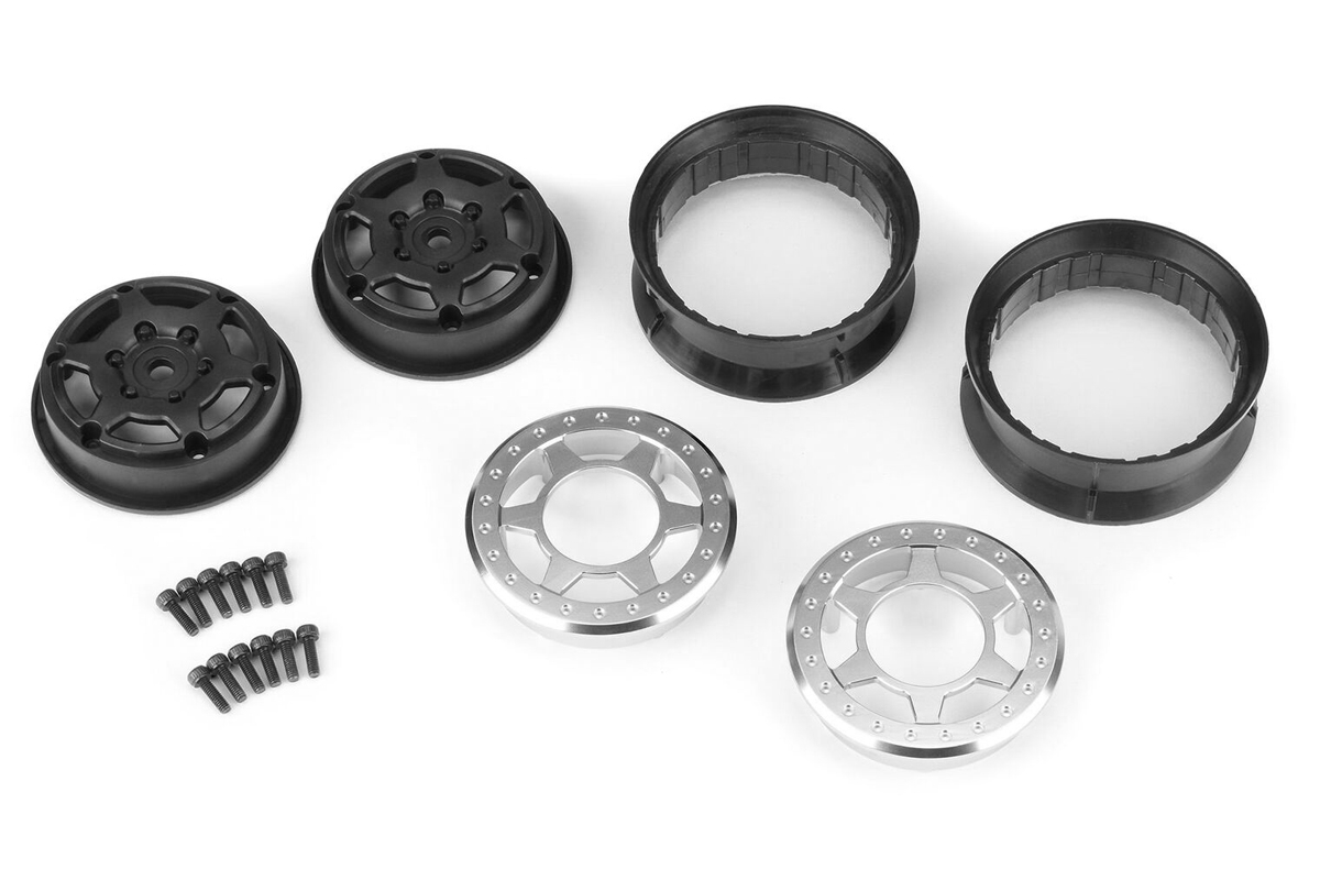 Disky Holocomb 1.9" hliníkové (2 ks.), Bead-Loc , střibrně/černé