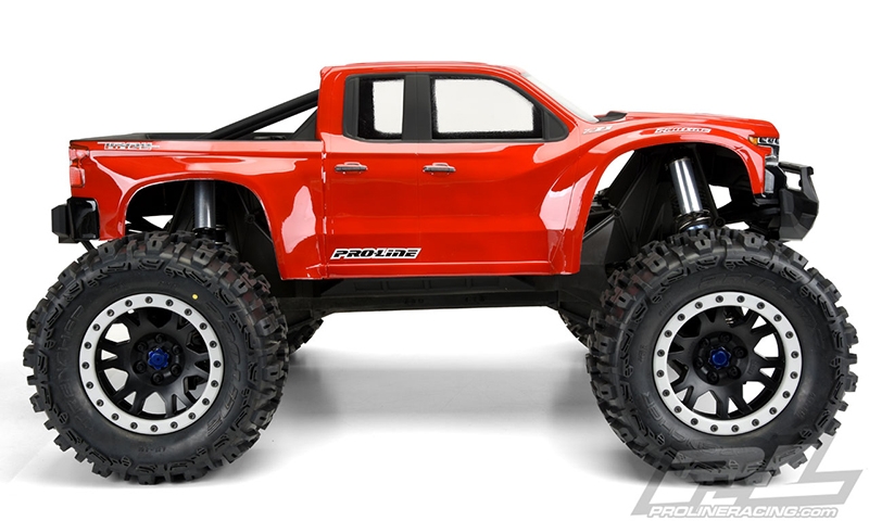 Karoserie čirá, předříznutá, 2019 Chevy Silverado Z71 Trail Boss pro TRAXXAS X-MAXX