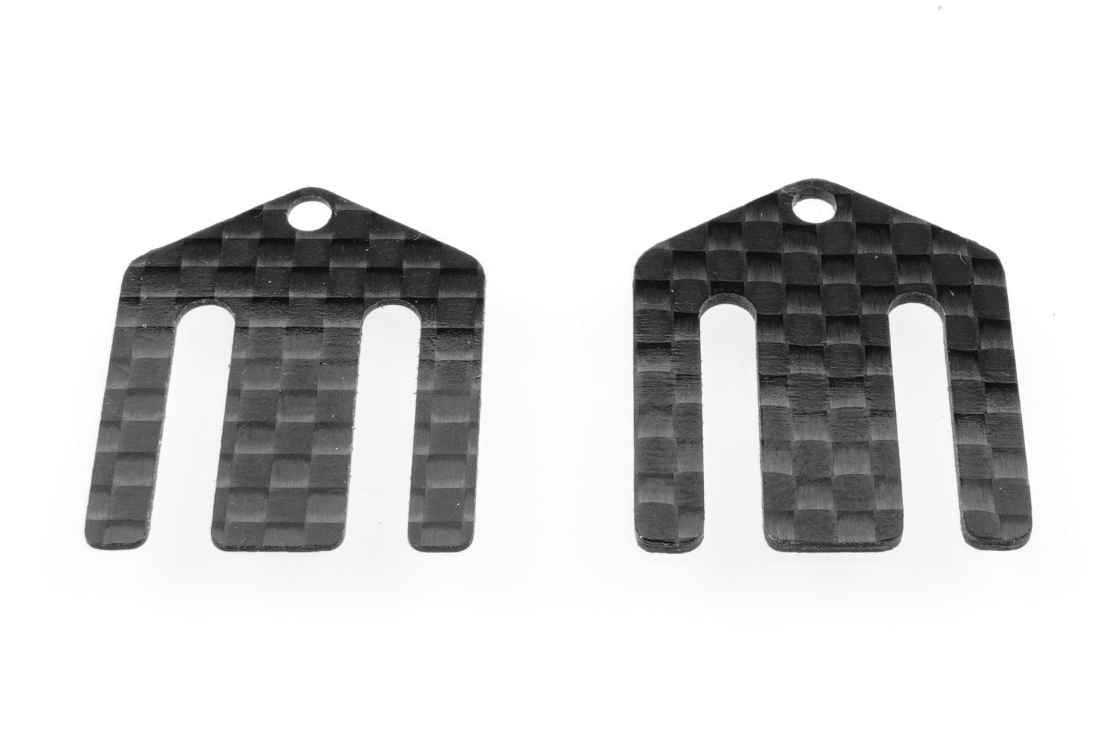 B7 Set karbonových podložek předního držáku ramen (0.5 mm | 1 mm)