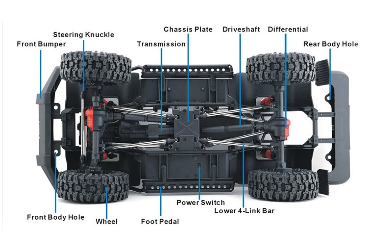 RESCUER 1/10 sada 2,4GHz, Černá
