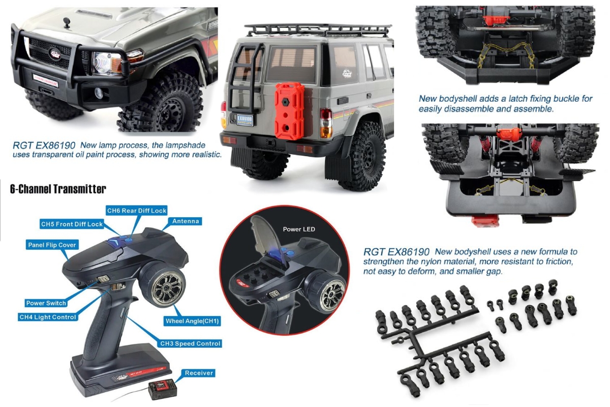 RESCUER 1/10 sada 2,4GHz, Bílá