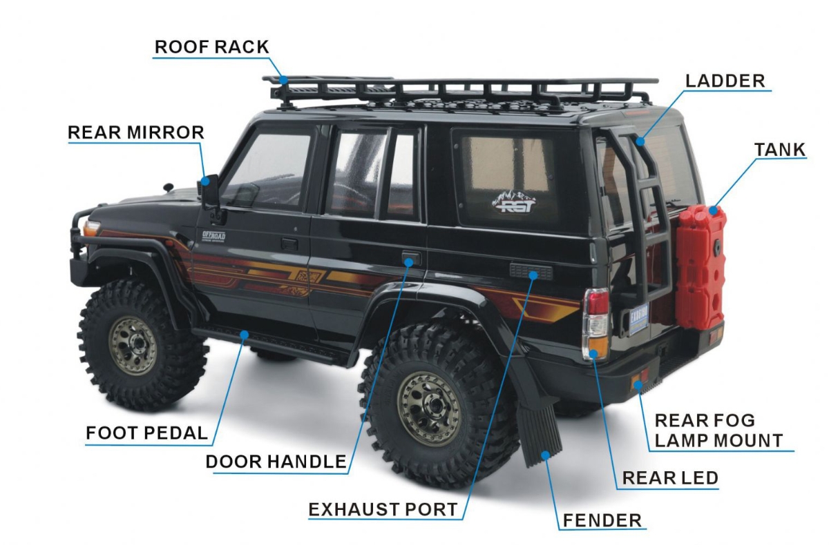 RESCUER 1/10 sada 2,4GHz, Bílá