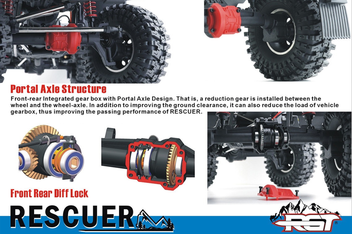 RESCUER 1/10 sada 2,4GHz, Bílá