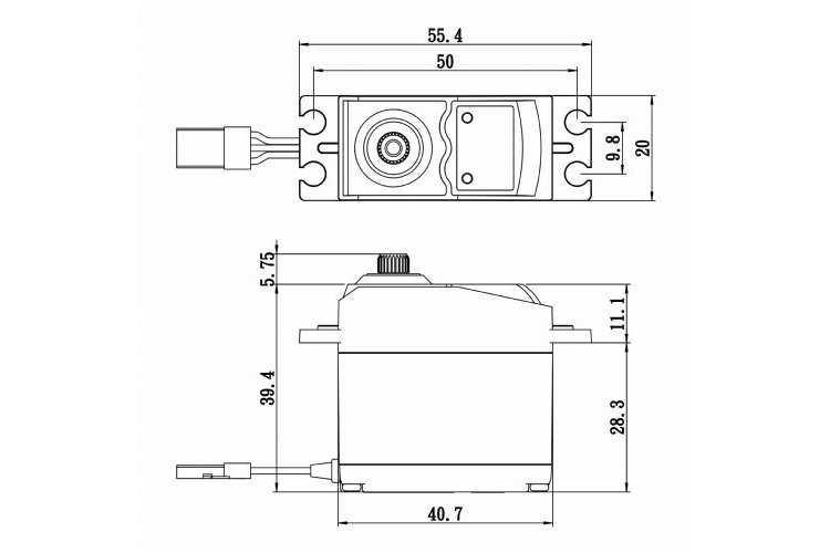 SC-0254MG+ Digitální servo (7,2kg-0,14s/60°)