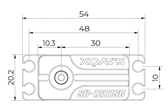 SV-1281SG HiVOLT digitální servo (60kg-0,14s/60°)