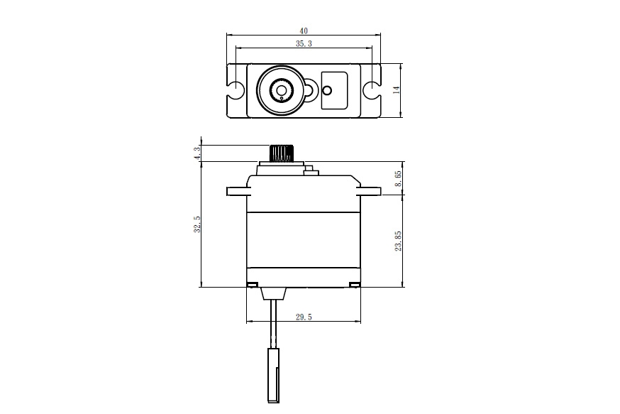 SW-0250MG+ WATERPROOF Digitální servo (5,0kg-0,11s/60°),