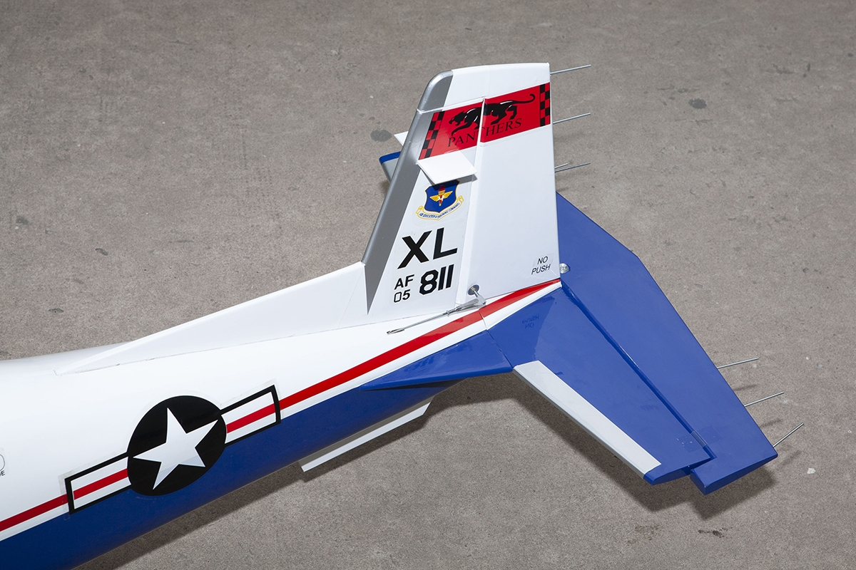 T-6A Texan II 1,6m (Zatahovací podvozek) Modrá/Bílá