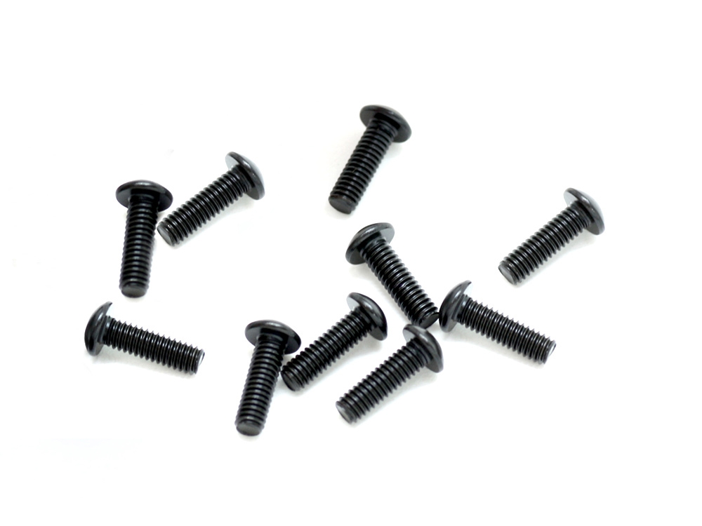 SWORKz ocelový Imbusový šroub s čočkovitou hlavou, M2,5x8mm, 10 ks.