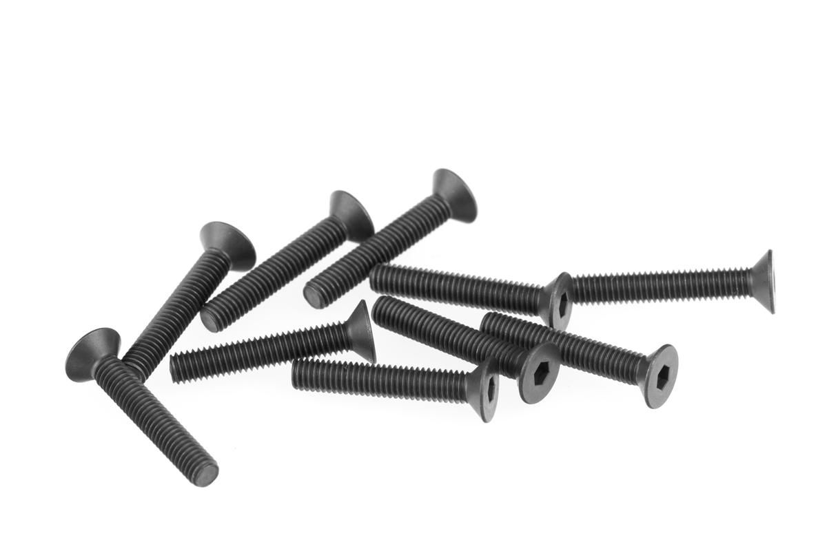 SWORKz ocelový Imbusový šroub s zápustnou hlavou, M3x18mm, 10 ks.