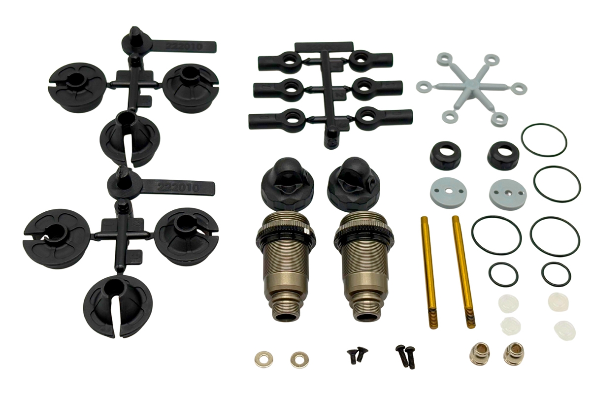Kompletní sada předních tlumičů 1/10 BBS Big Bore Shock (13mm)