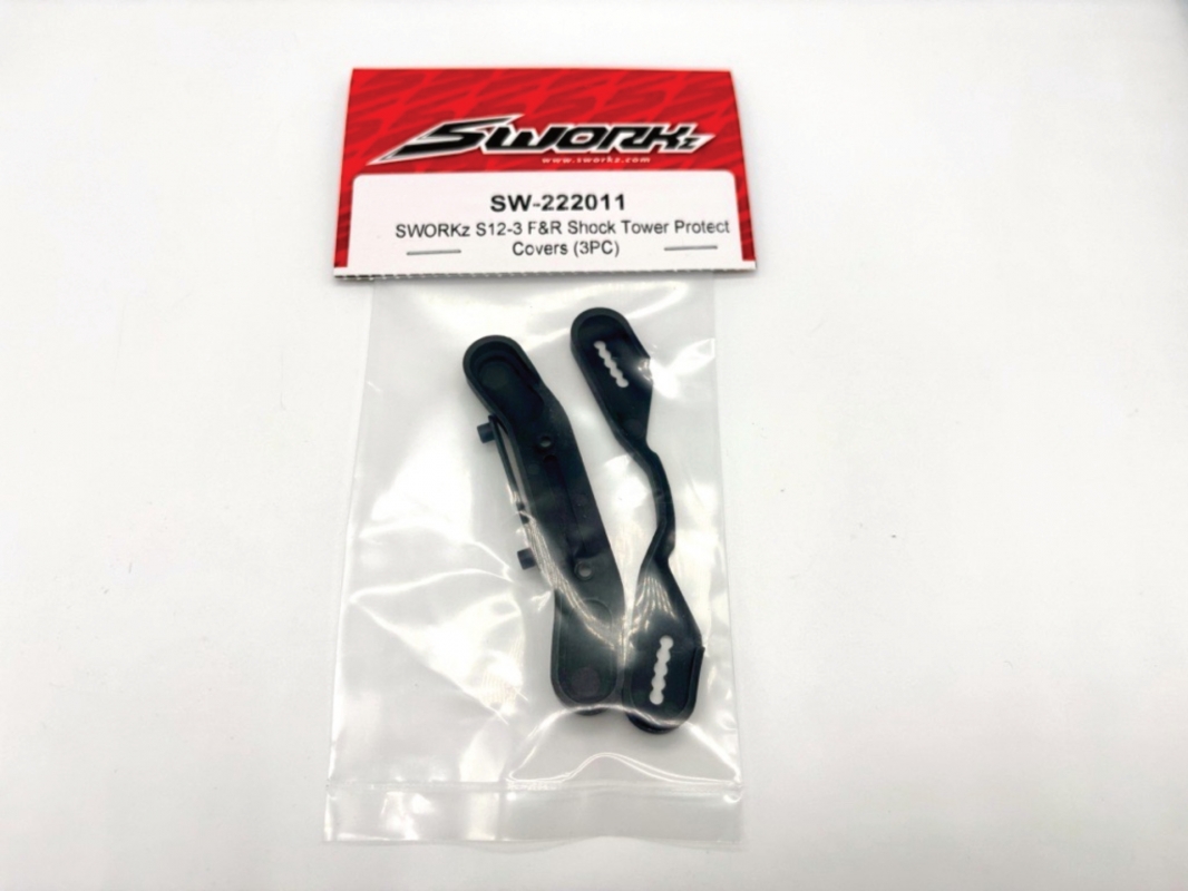 S12-3 Kryty věží tlumičů (přední/zadní, 3 ks)