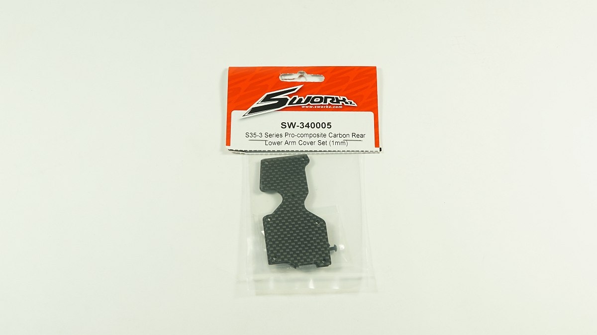 SWORKz uhlíková vzpěra spodní zadního ramena, 1,0mm, včetně šroubů, 2 ks.
