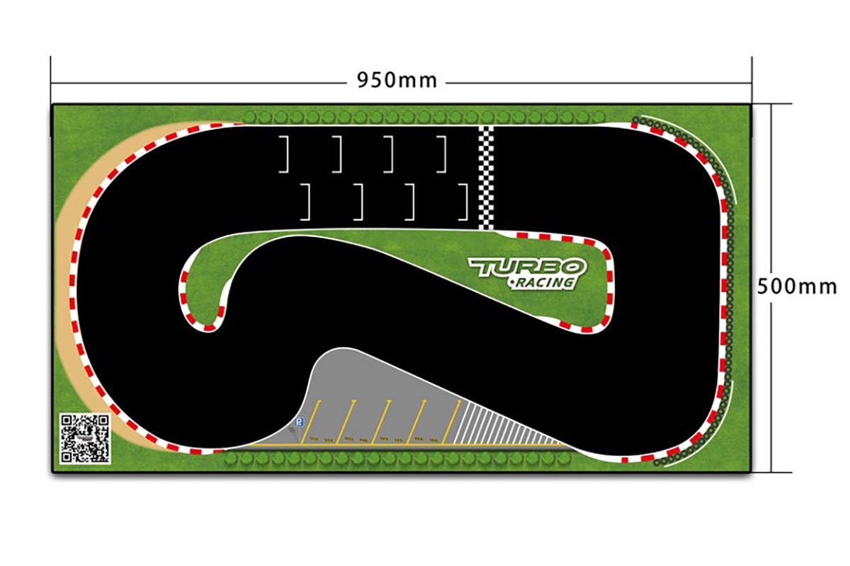 Turbo Racing zavodní koberec/dráha (500x950mm)
