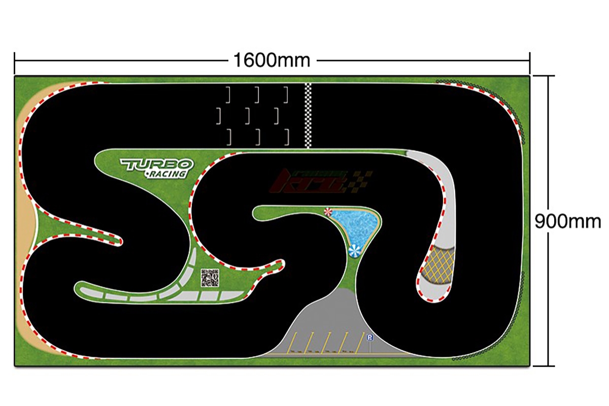 Turbo Racing zavodní koberec/dráha (900x1600mm)