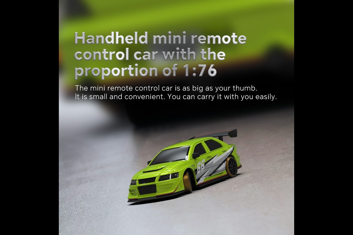1/76 C66 DRIFT RC Car RTR (zelená)