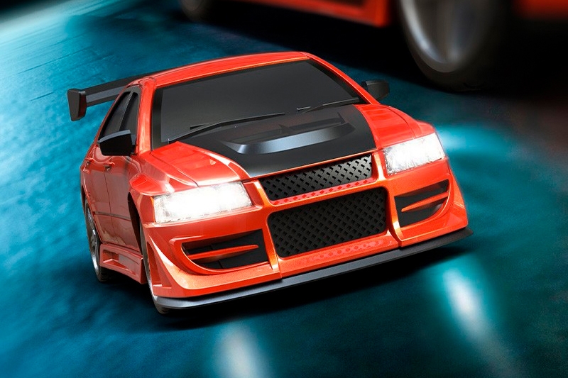 1/76 C76 RC Sports Car RTR (červená)