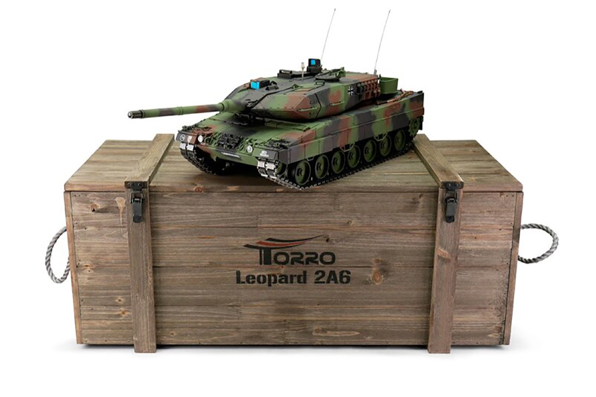 TORRO tank 1/16 RC Leopard 2A6 NATO IR - kouř