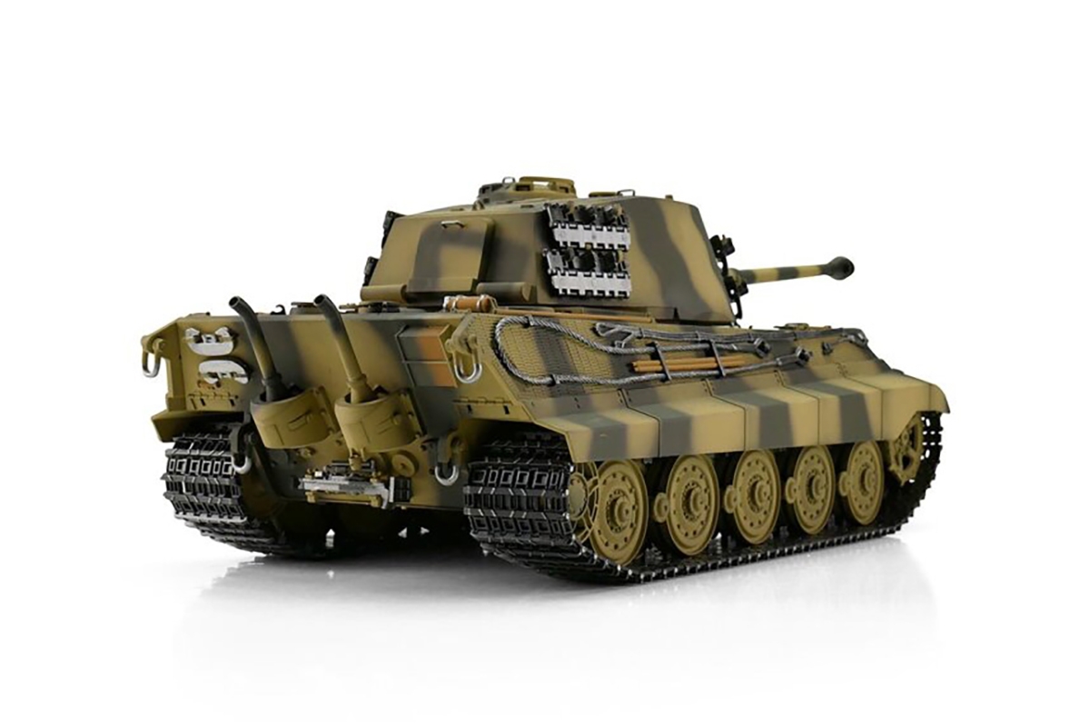 TORRO tank 1/16 RC Königstiger vícebarevná kamufláž - IR - Kouř